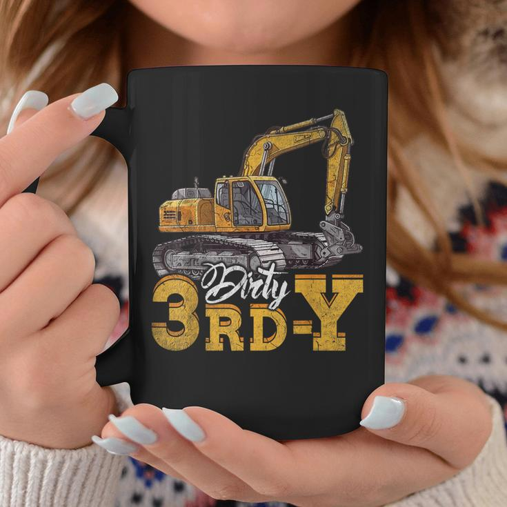 Dirty 3Rd-Y 3 Years Old Boys Girls Excavator 3Rd Birthday Coffee Mug Unique Gifts