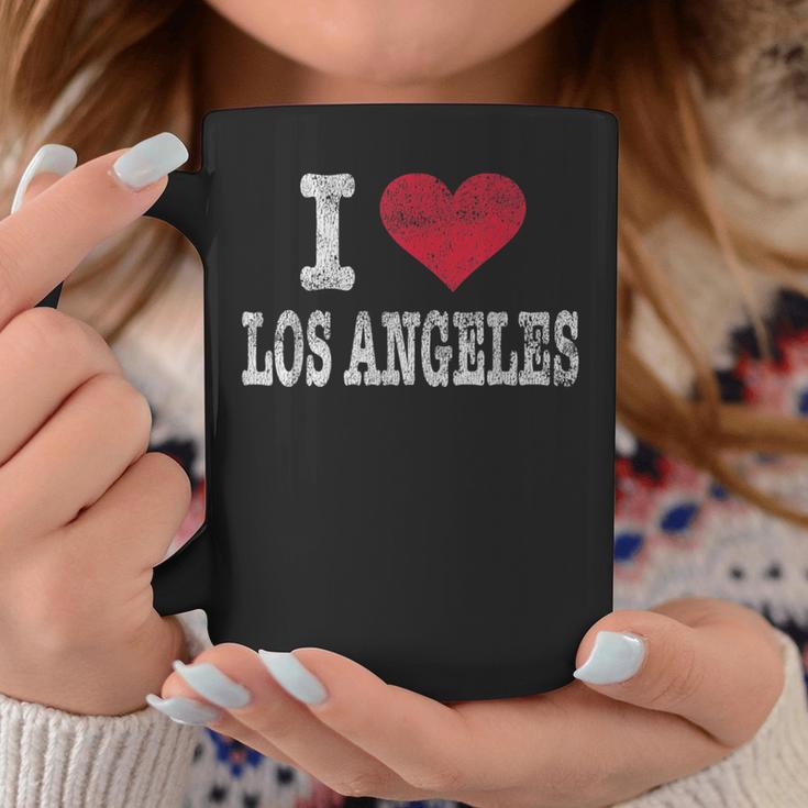 Distressed Retro I Love Los Angeles Souvenir Coffee Mug Unique Gifts