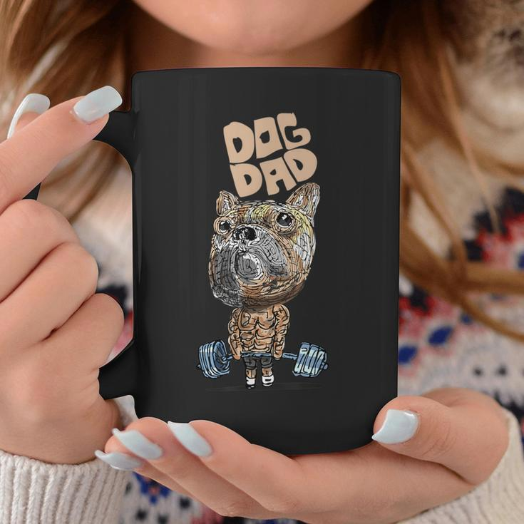 Dog Dad Weightlifting Father's Day Is Strong Pump Poppa Coffee Mug Unique Gifts