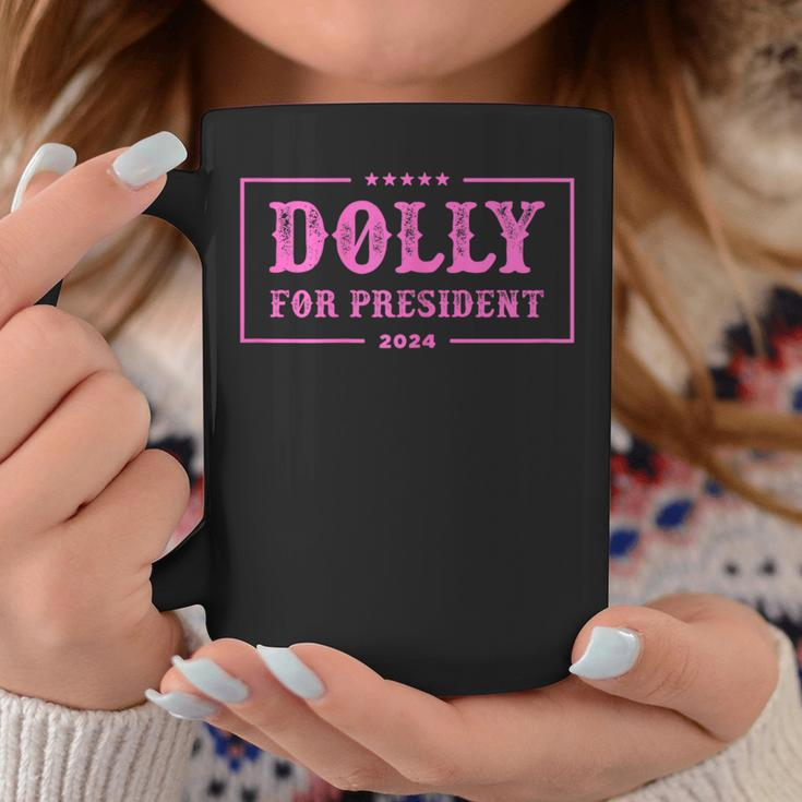 Dolly For President 2024 Retro Dolly Coffee Mug Funny Gifts