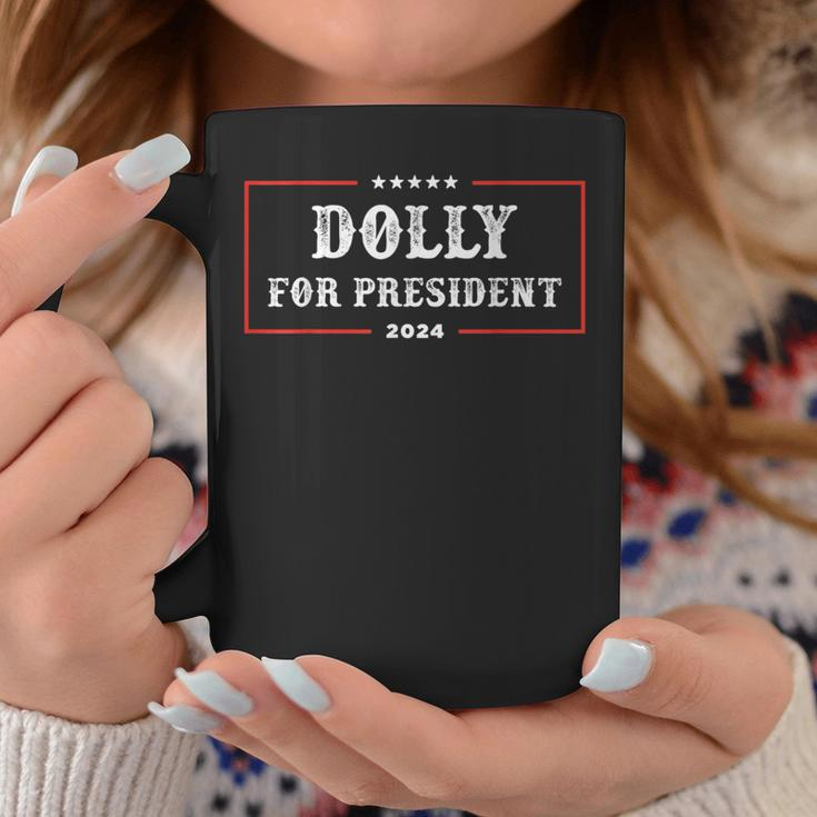 Dolly For President 2024 Retro Dolly Coffee Mug Unique Gifts