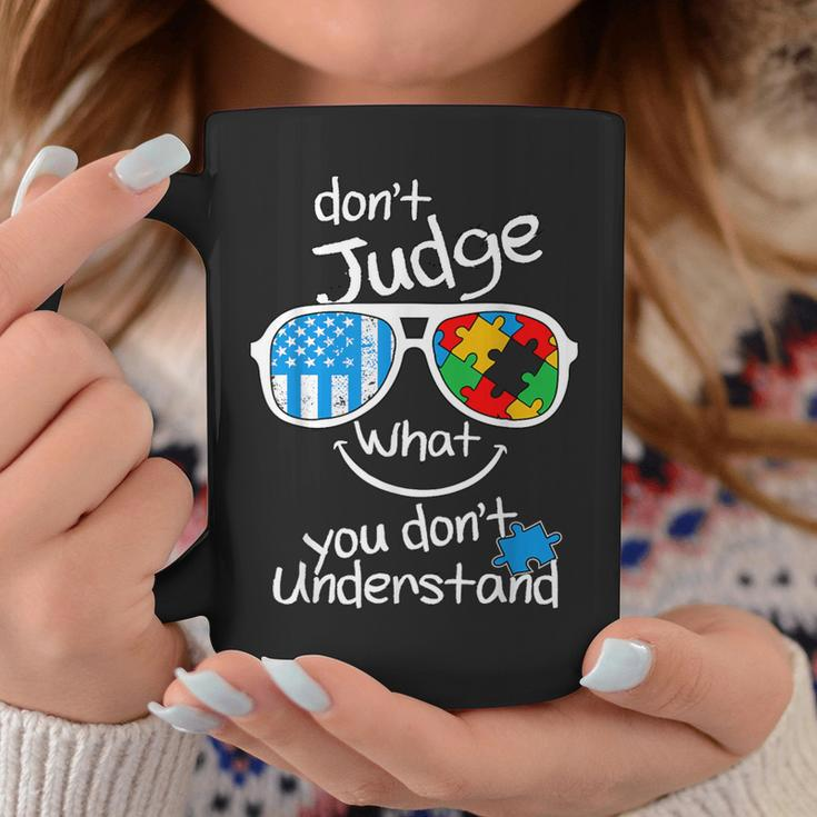 Don't Judge What You Don't Understand Autism Awareness Month Coffee Mug Unique Gifts