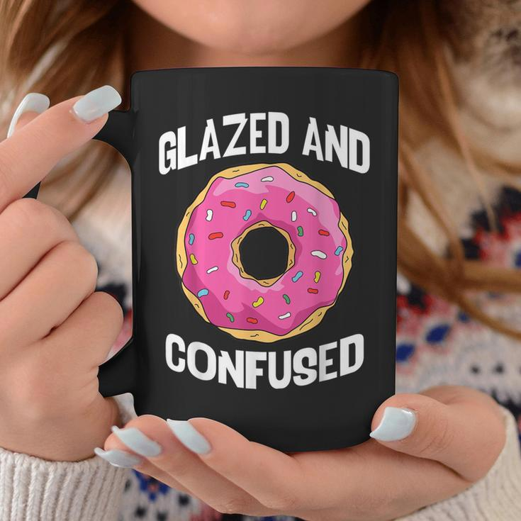 Donut Glazed And Confused Pink Donuts Lover Coffee Mug Unique Gifts