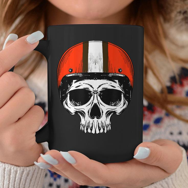 Downtown Cleveland City Helmet Skull Football Vintage Coffee Mug Unique Gifts