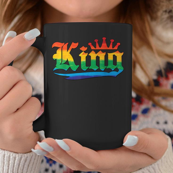 Drag King With Crown Rainbow Gay Pride Coffee Mug Unique Gifts