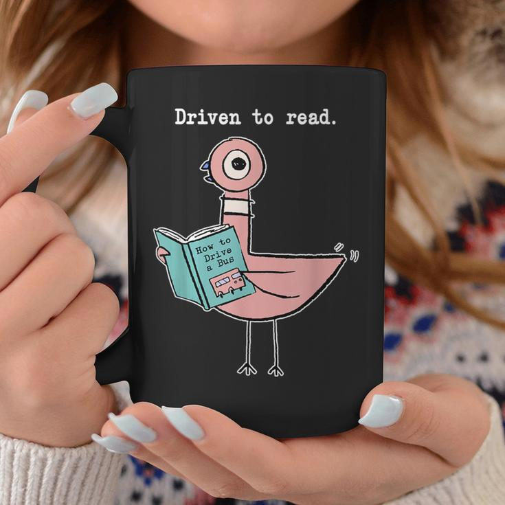 Driven To Read Pigeon Library Reading Books Reader Coffee Mug Personalized Gifts