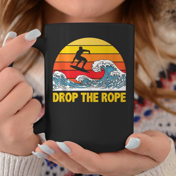 Drop The Rope Wakesurf Wakesurfing Boat Lake Surf Coffee Mug Unique Gifts