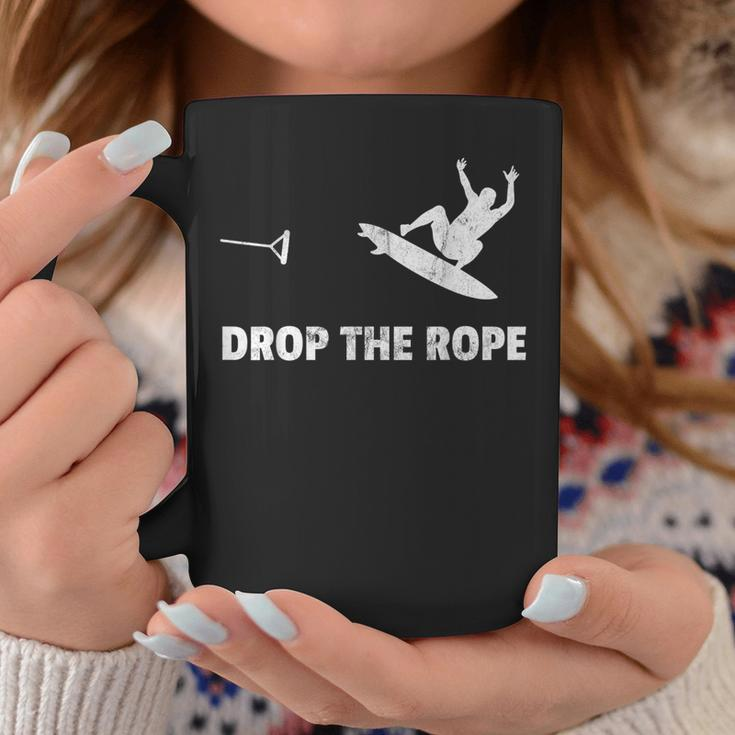 Drop The Rope Wakesurfing Wakesurf Vintage Wake Surf Coffee Mug Unique Gifts