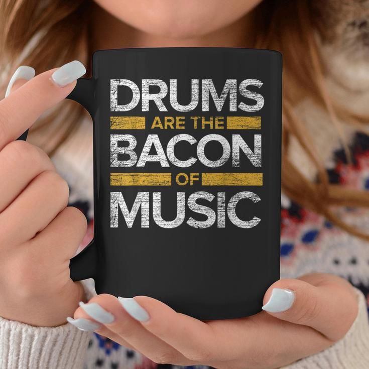 Drums Are The Bacon Of Music Drummer Drums Coffee Mug Unique Gifts