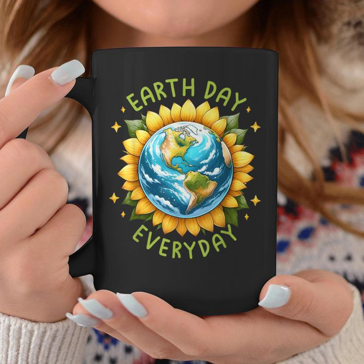 Earth Day Everyday Sunflower Environment Recycle Earth Day Coffee Mug Unique Gifts
