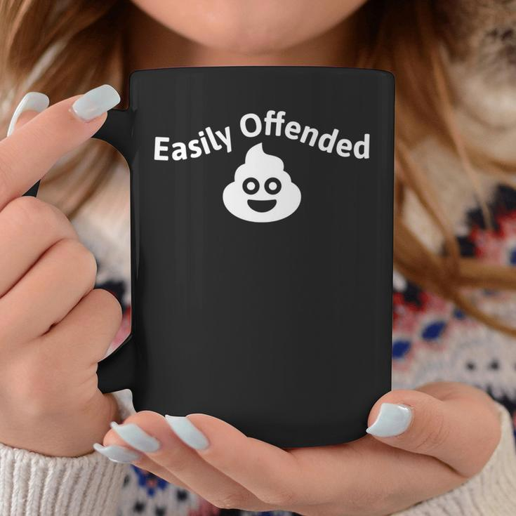Easily Offended By People Poop Face Sarcasm Coffee Mug Unique Gifts