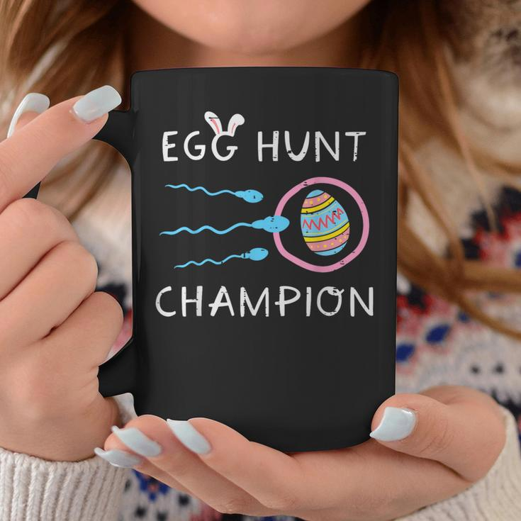 Easter Egg Hunt Champion Sperm Pregnancy Announce Dad Men Coffee Mug Funny Gifts