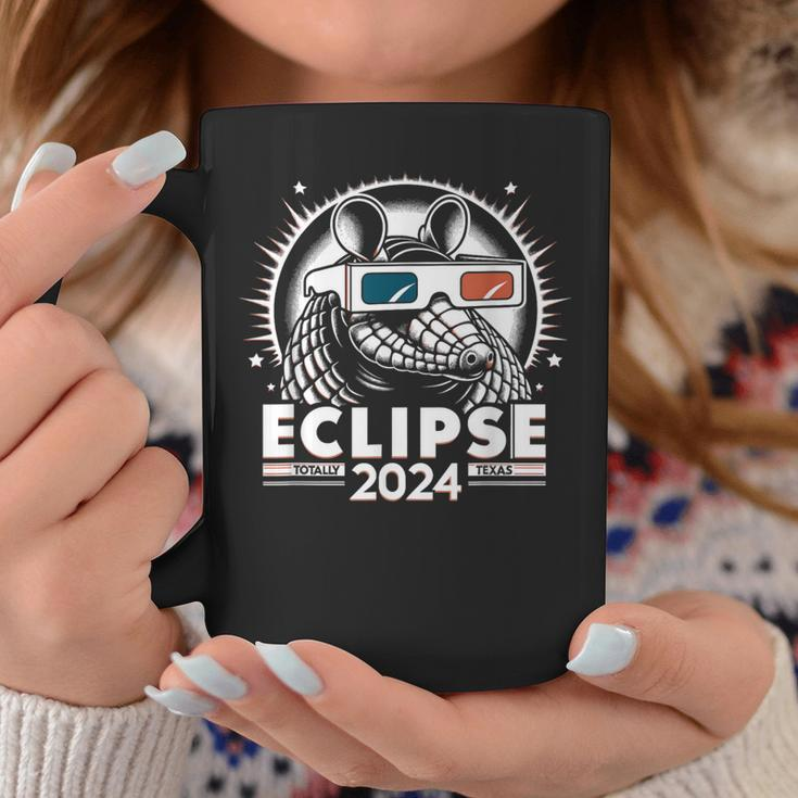 Eclipse 2024 Totally Texas Armadillo Eclipse Coffee Mug Unique Gifts