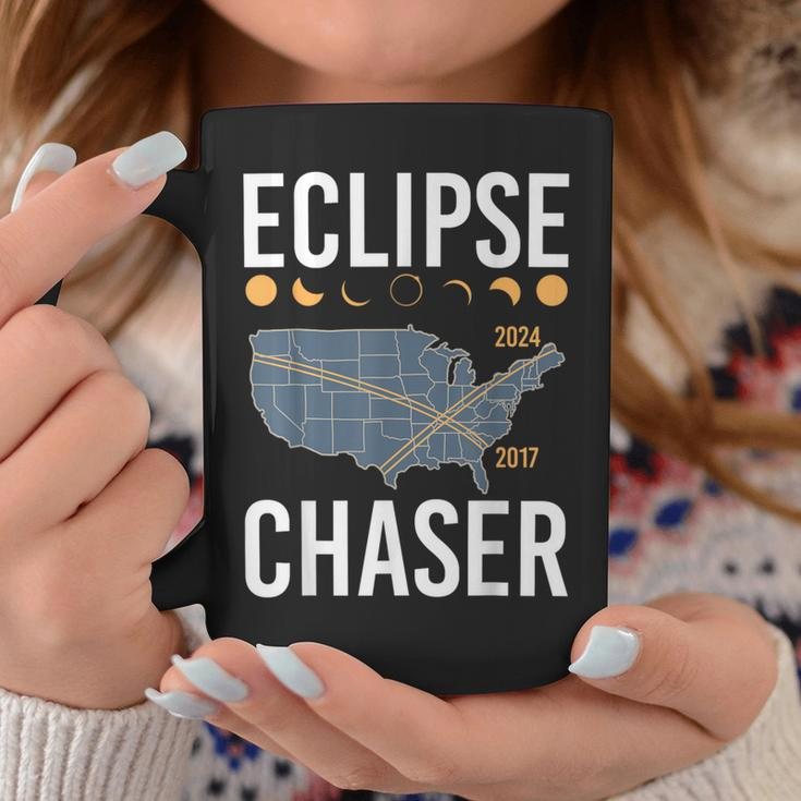 Eclipse Chaser Solar Eclipse 2024 Twice In A Lifetime Coffee Mug Funny Gifts
