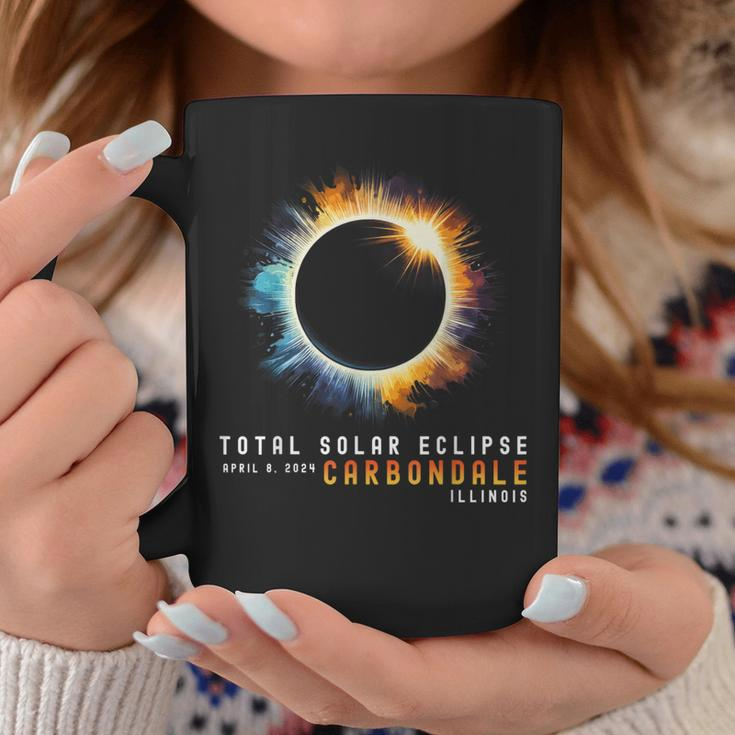 Eclipse Solar Total April 8 2024 Carbondale Illinois Eclipse Coffee Mug Funny Gifts