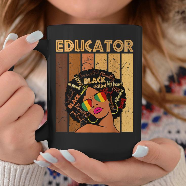 Educator Afro African American Black History Month Coffee Mug Personalized Gifts