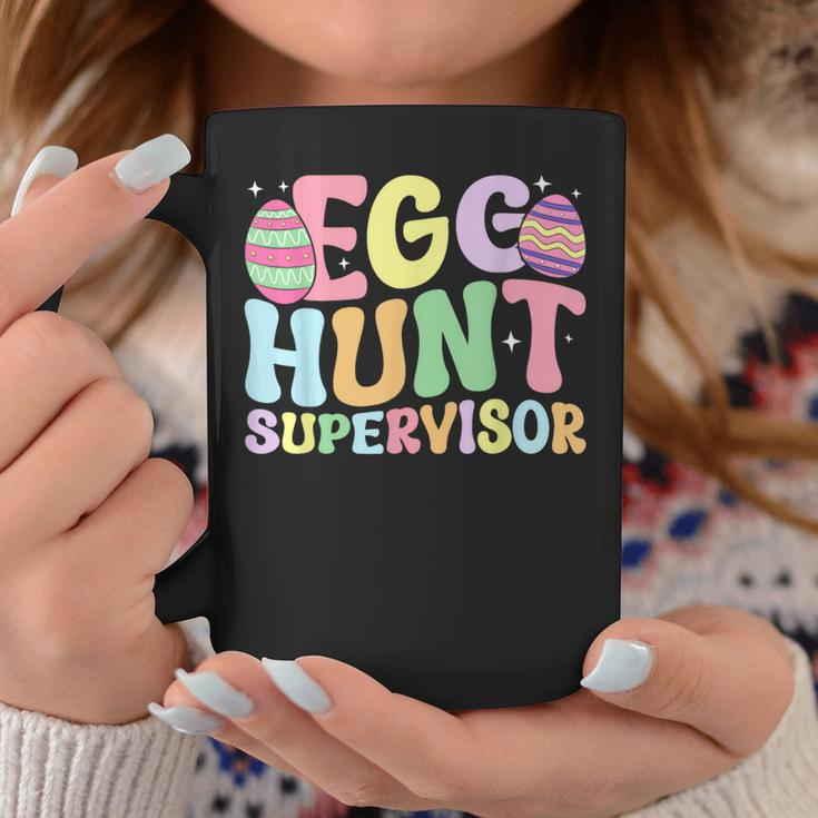 Egg Hunt Supervisor Retro Egg Hunting Party Mom Dad Easter Coffee Mug Unique Gifts