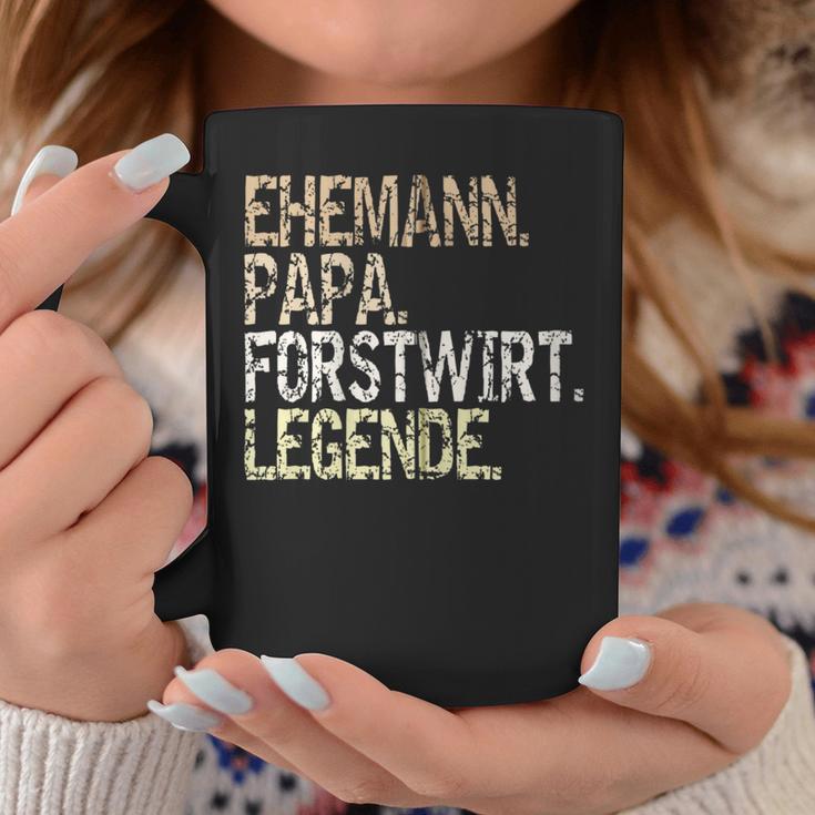 Ehemann Papa Forstwirt Legende Förster Waldarbeiter Outfit Kapuzenjacke Tassen Lustige Geschenke