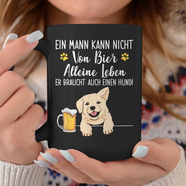 Ein Mann Kann Nichton Bier Alleine Leben Dog Dad Dog Tassen Lustige Geschenke