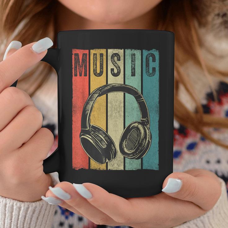 Electronic Music Lover Dj Vintage Retro Headphones Coffee Mug Unique Gifts