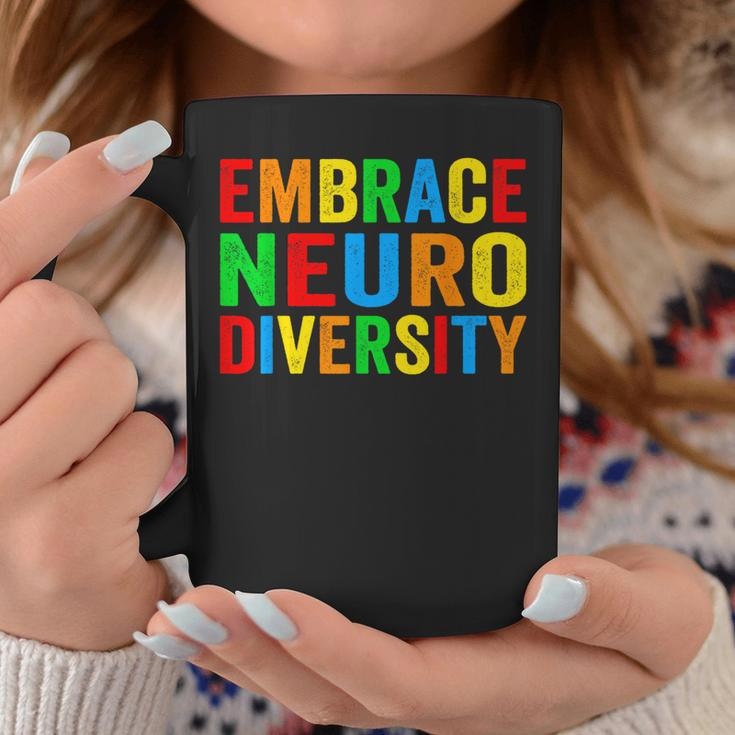 Embrace Neurodiversity Autism Neurodivergent Awareness Coffee Mug Unique Gifts