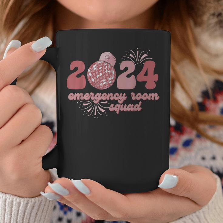 Emergency Room Squad New Year's Eve 2024 Disco Ball Coffee Mug Funny Gifts
