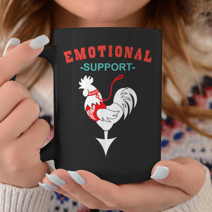 Emotional Support Rooster Farmer Men’S Joke Coffee Mug Unique Gifts