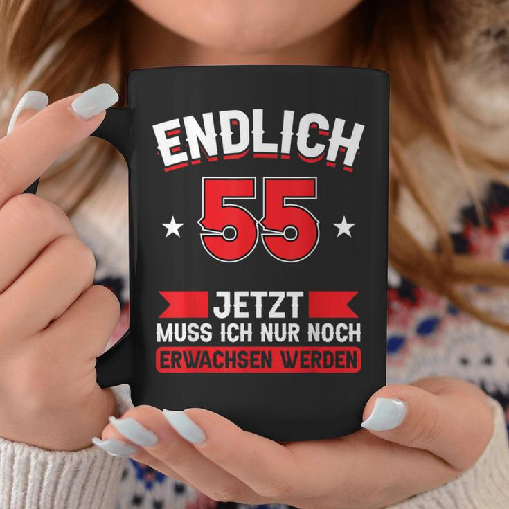 Endlich 55 Jetzt Nur Noch Erwachsen Werden Werden 55 German Tassen Lustige Geschenke