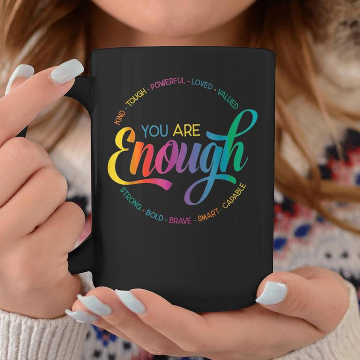 You Are Enough Lgbt Pride Month Gay Lesbian Rainbow Ally Coffee Mug Personalized Gifts
