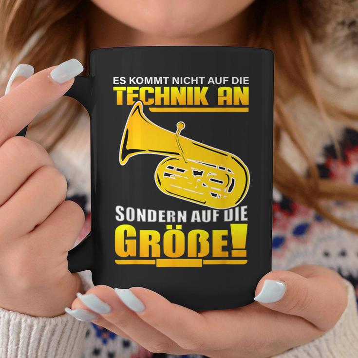 Es Kommt Nicht Auf Die Technik An Tuba Player Tubist Tubas Tassen Lustige Geschenke