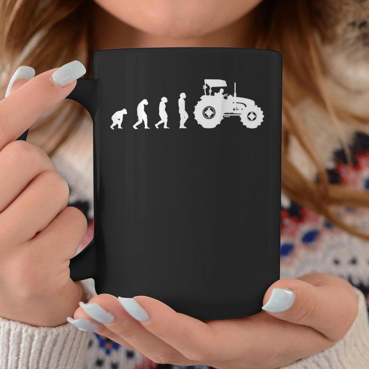 Evolution Of The Farmer Tractor Farming Coffee Mug Unique Gifts