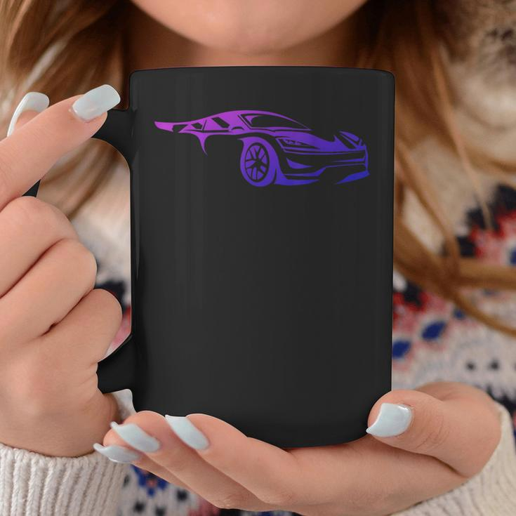 Exotic Supercar Silhouette Turbo Sports Car Coffee Mug Unique Gifts