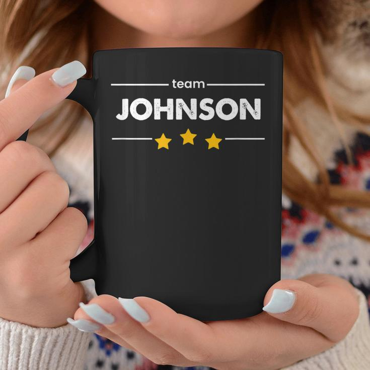 Family Name Surname Or First Name Team Johnson Coffee Mug Funny Gifts