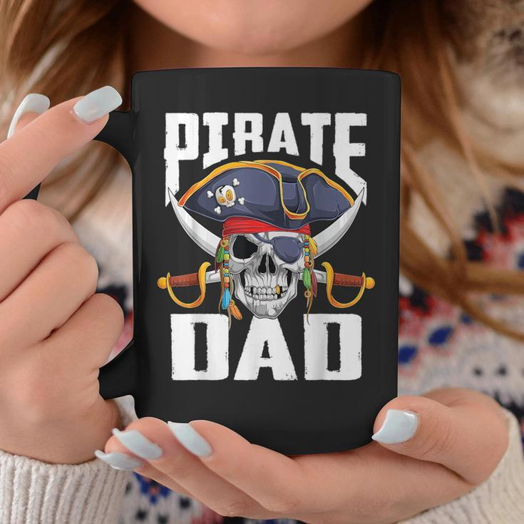 Family Skull Pirate Dad Jolly Roger Crossbones Flag Coffee Mug Unique Gifts