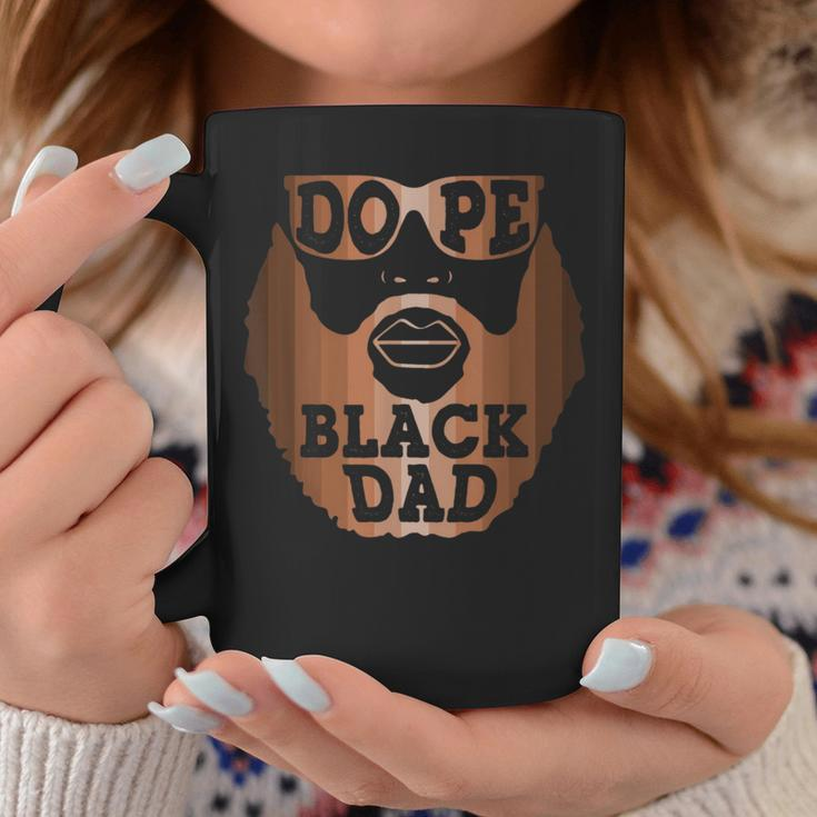 Fathers Day To Bearded Black Father Dope Black Dad Coffee Mug Unique Gifts