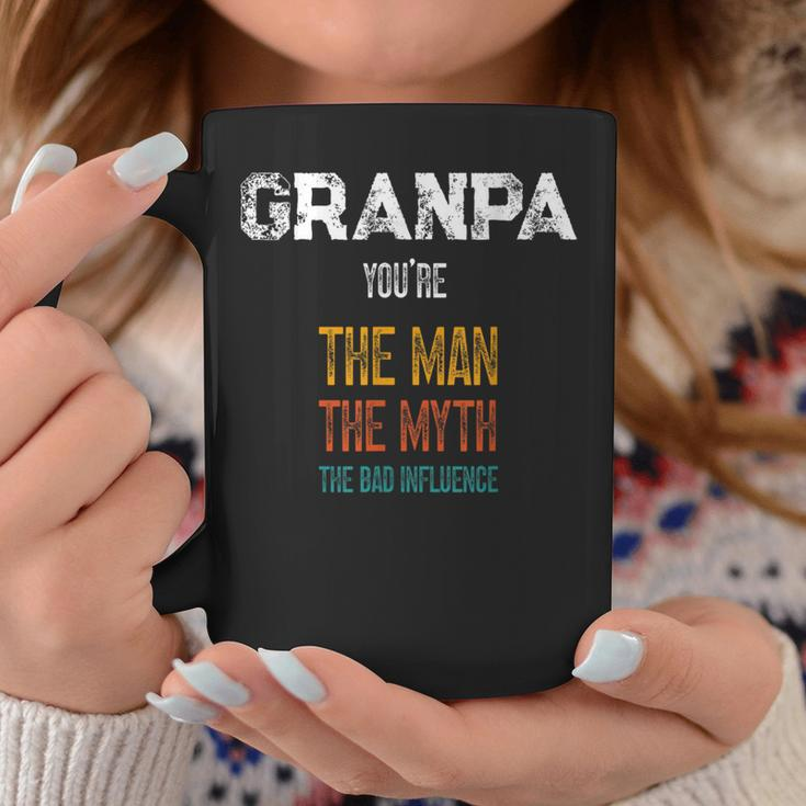 Father's Day Granpa The Man The Myth The Bad Influence Coffee Mug Unique Gifts
