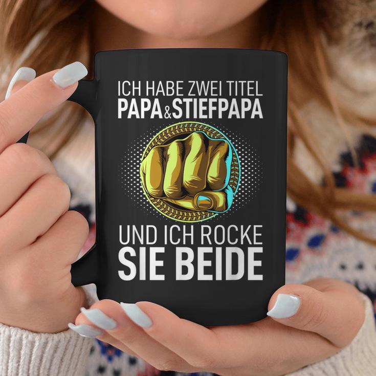 Father's Day Ich Habe Zwei Titel Papa Und Steppapa Tassen Lustige Geschenke