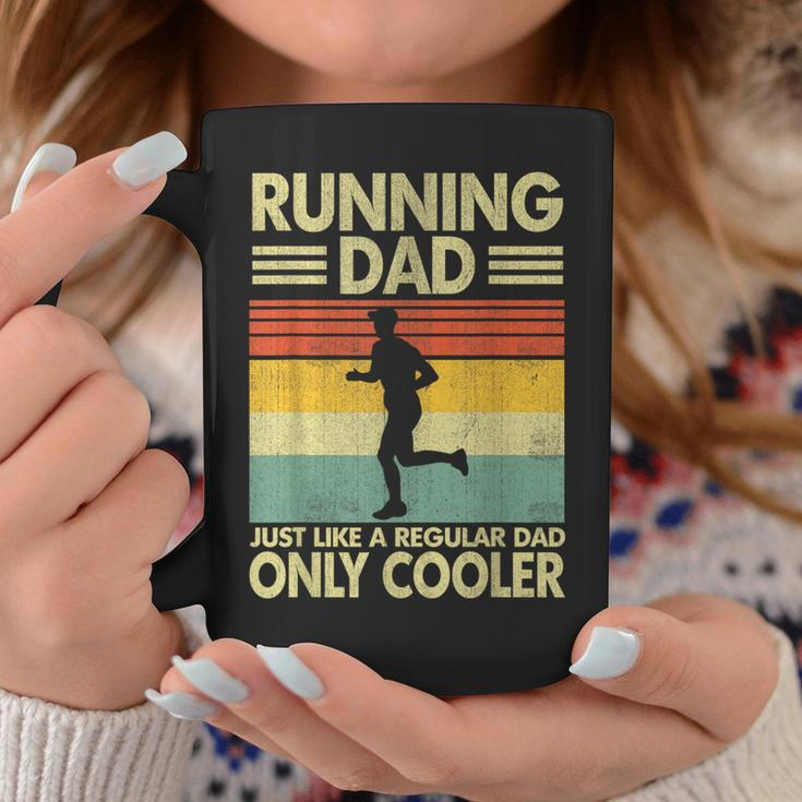 Father's Day Running Dad Just Like A Regular Dad Only Cooler Coffee Mug Unique Gifts