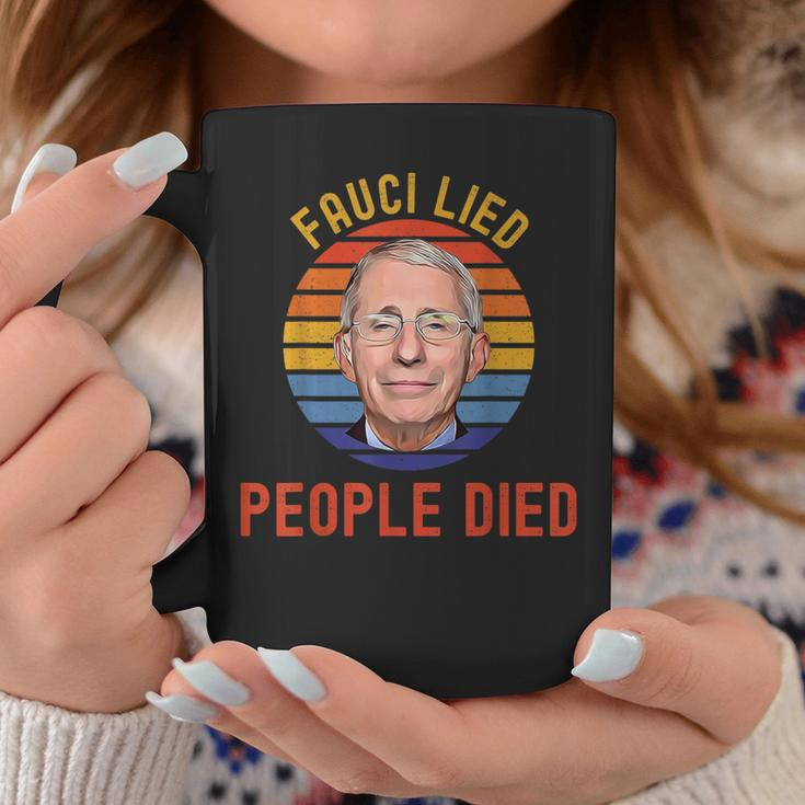 Fauci-Lied-People-Died-Trump-Won-Wake-Up-America Coffee Mug Unique Gifts
