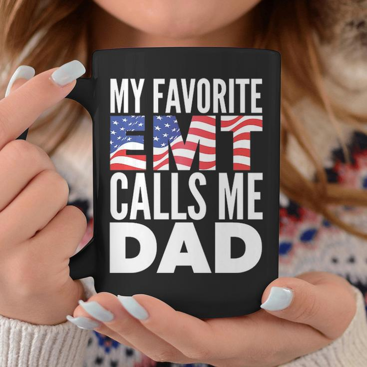 My Favorite Emt Calls Me Dad Emt Father Coffee Mug Unique Gifts