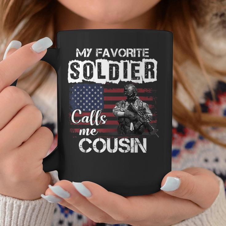 My Favorite Soldier Calls Me Cousin Army Veteran Coffee Mug Unique Gifts