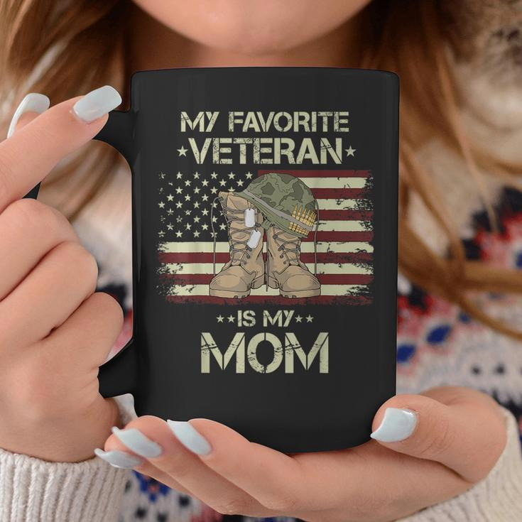 My Favorite Veteran Is My Mom Army Military Veterans Day Coffee Mug Funny Gifts