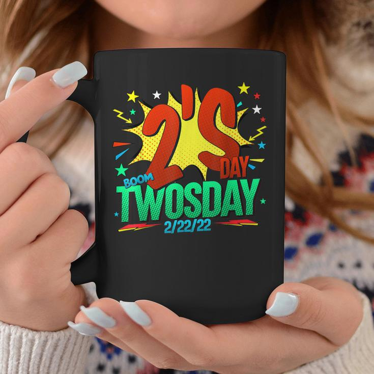 February 22Nd 2022 2-22-22 Happy Twosday 2022 2S Day Coffee Mug Unique Gifts