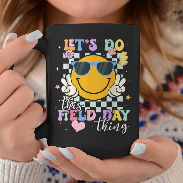 Lets Do This Field Day Thing Groovy Hippie Face Sunglasses Coffee Mug Unique Gifts