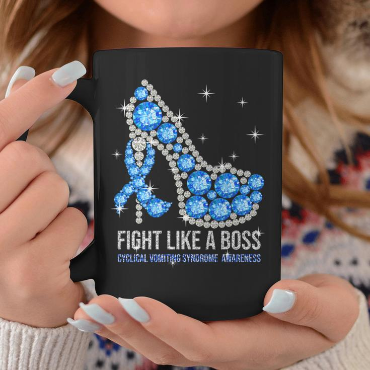 Fight Like A Boss Cyclical Vomiting Syndrome Awareness Coffee Mug Unique Gifts