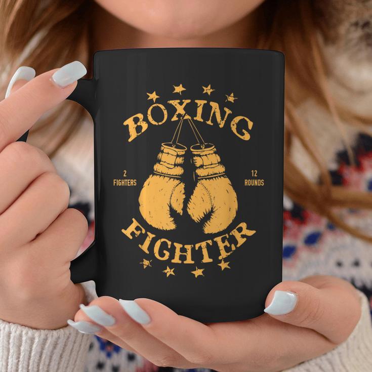 Fighter Boxing Gloves Vintage Boxing Coffee Mug Unique Gifts