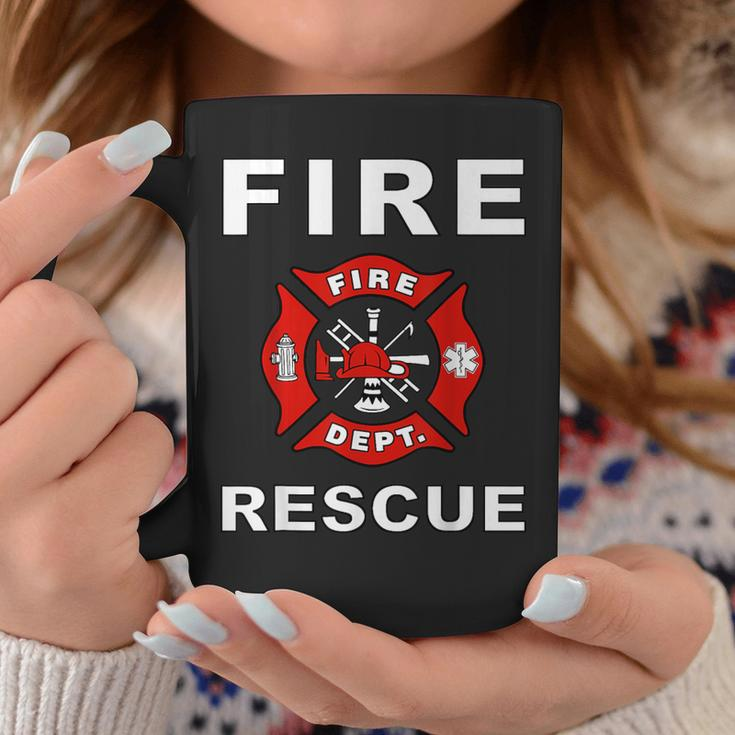 Firefighter Maltese Cross Graphic Coffee Mug Unique Gifts