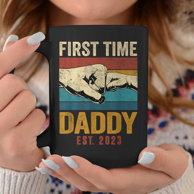 First Time Daddy Est 2023 Father's Day Promoted To Dad Coffee Mug Unique Gifts