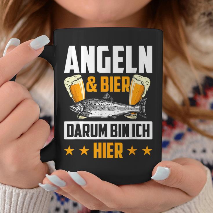 Fischen & Bier Darum Bin Ich Hier Fischen Tassen Lustige Geschenke