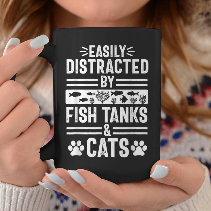 Fish Tank Lover Cat Owner Aquarium Aquarist Men Coffee Mug Unique Gifts